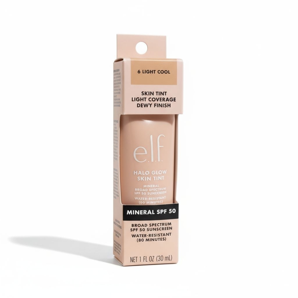Halo Glow Skin Tint SPF 50 - e.l.f - 6 Light Cool- foundation - Picture 4 of 8